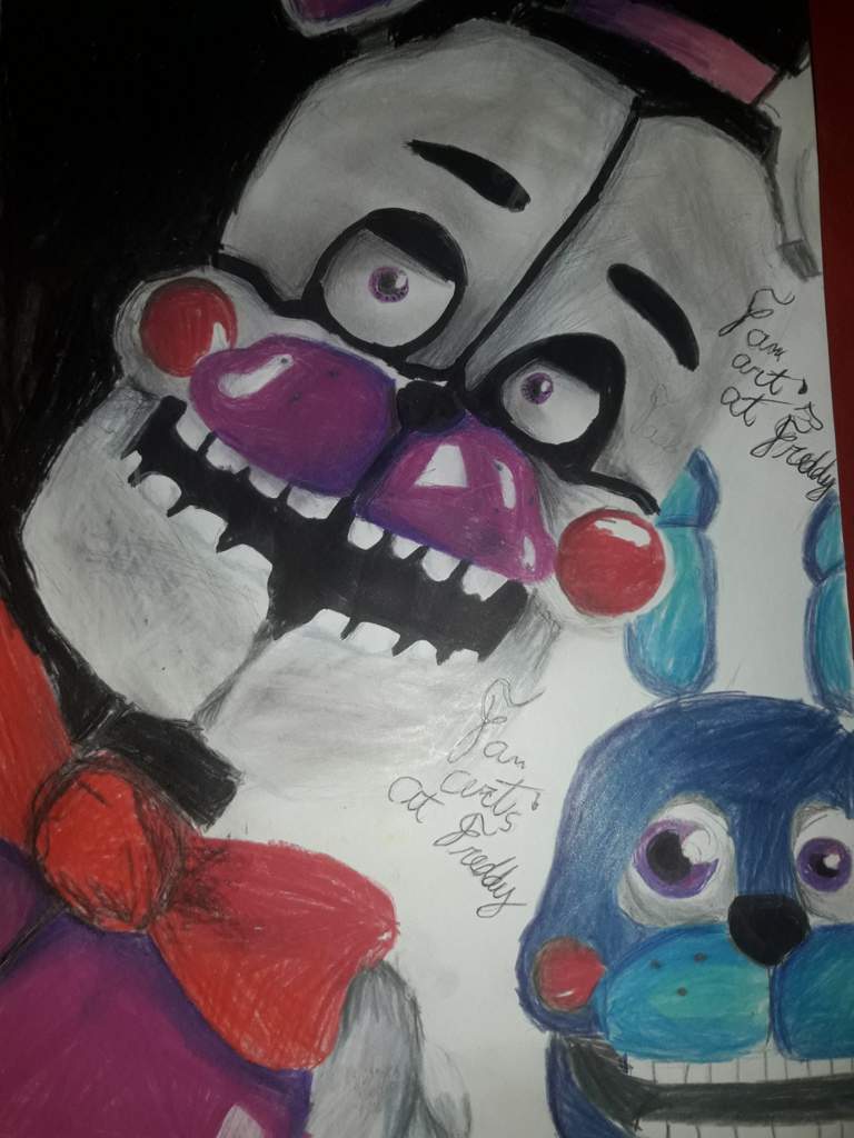 Dibujo realista de funtime freddo y bon bon | FNaF Amino [ Español ] Amino