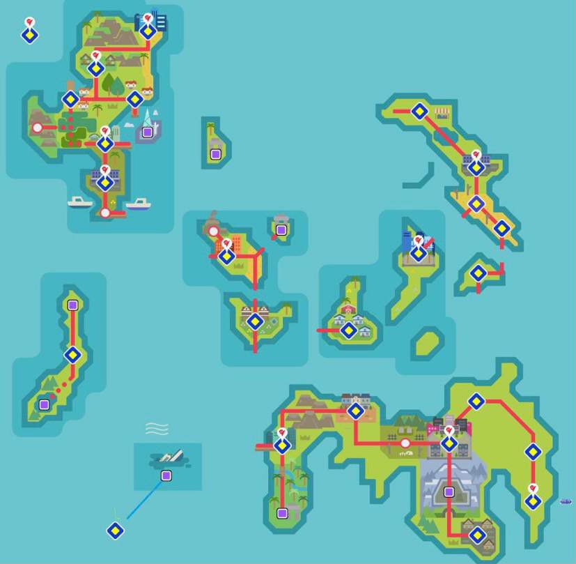 Fakemon Region Map Commission - Gyoshi Region | .Fakemon. Amino