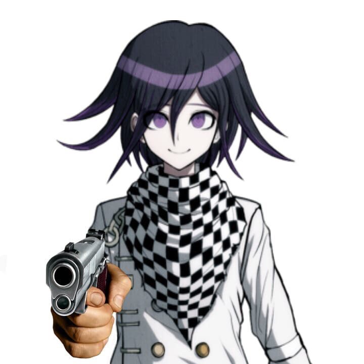 Kokichi with a gun | Danganronpa Amino