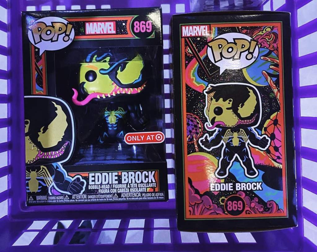 eddie brock black light funko dpci