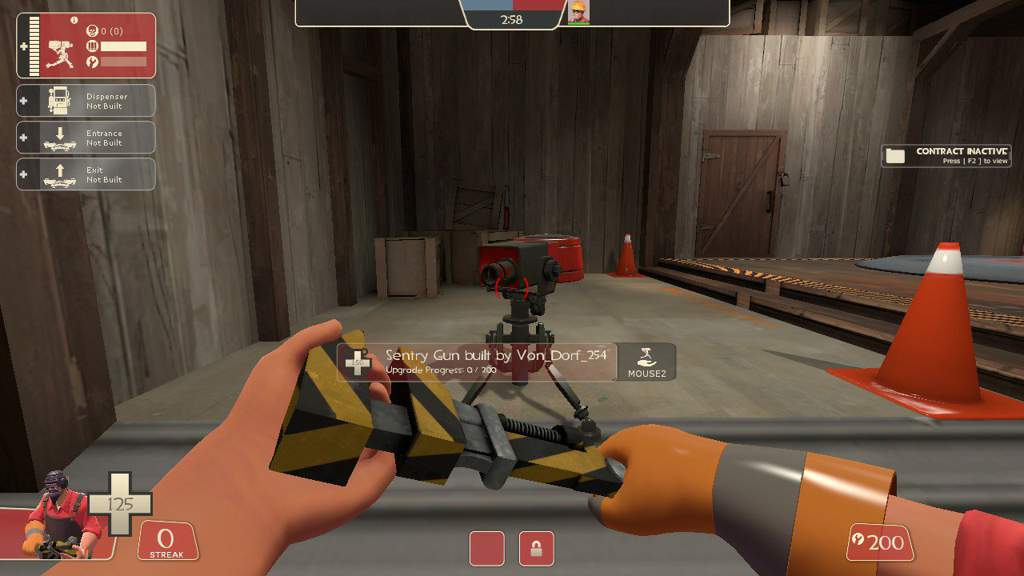 Как улучшить турель в team fortress 2