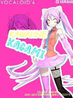 Kawaiine Kagami Box Art (Fanmade) | Vocaloid Amino