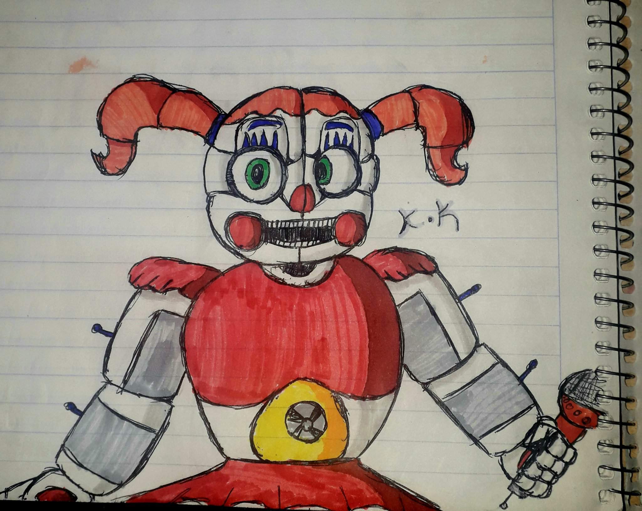 Dibujo Feo y Mal Pintado De Baby | FNaF Amino [ Español ] Amino