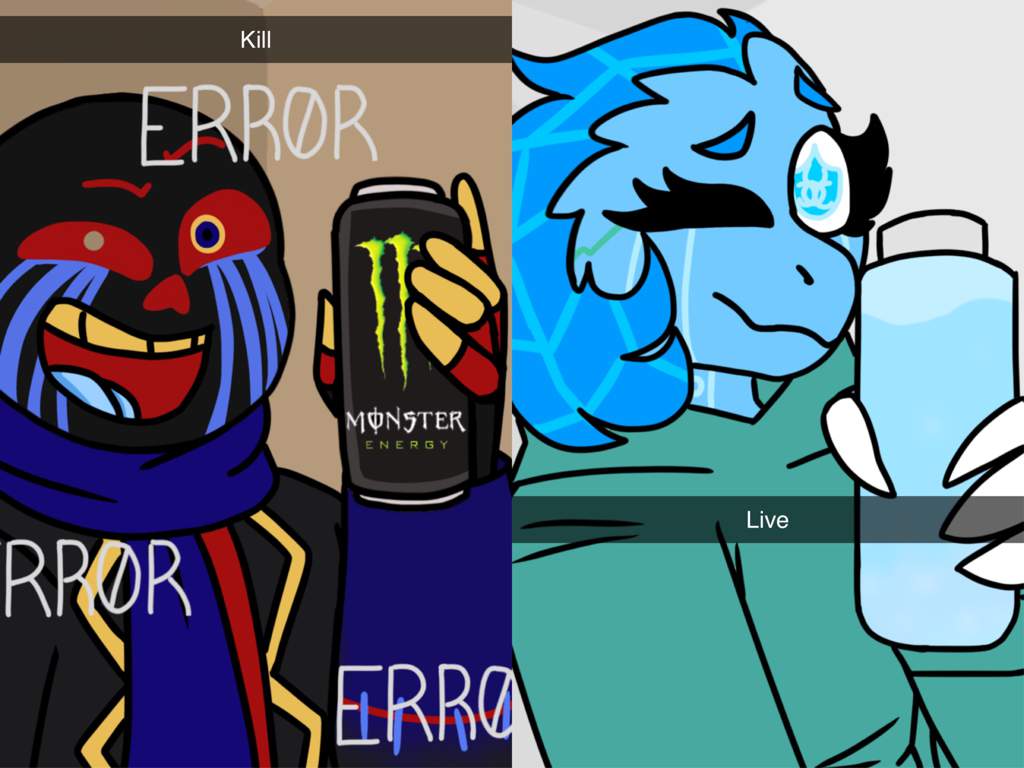 Live x Kill meme | Error Sans x OC | Undertale Amino