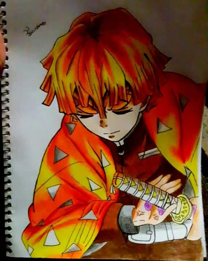 Mi dibujito de zenitsu espero les guste :) | •Arte Amino• Amino