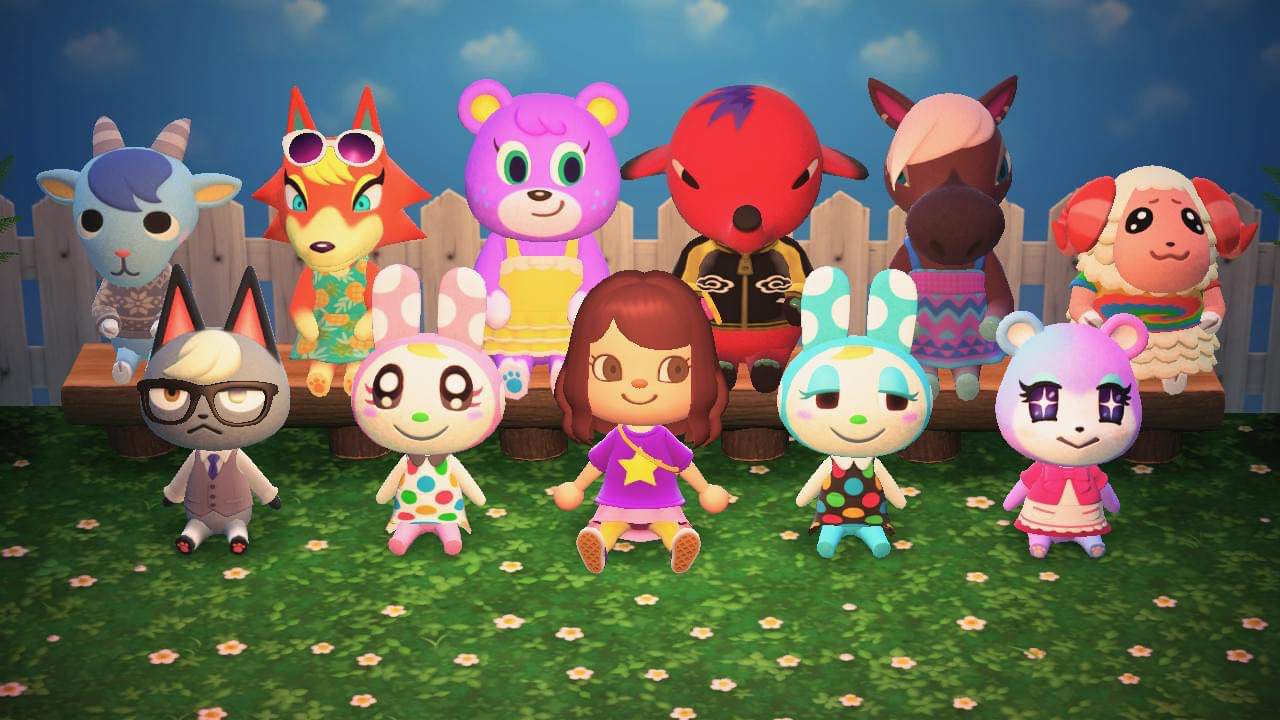 Finally got all the new villagers, plus my favorite bunny sisters 💙 ...