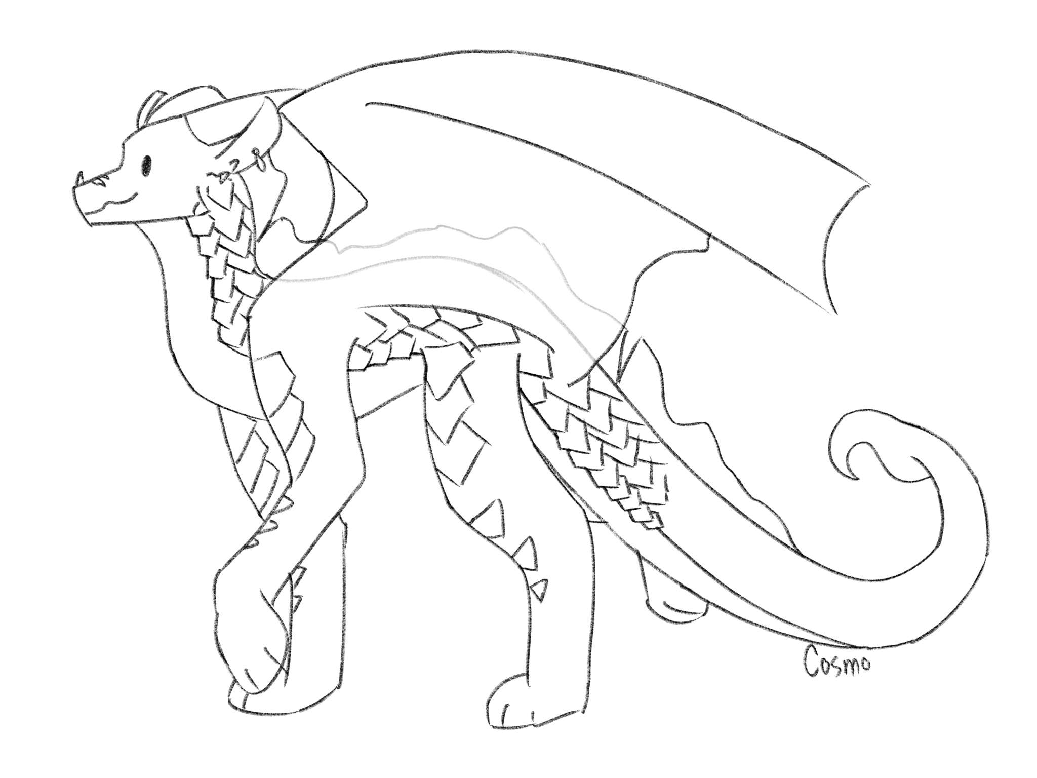 Unfinished chibi Qibli | Wings Of Fire Amino