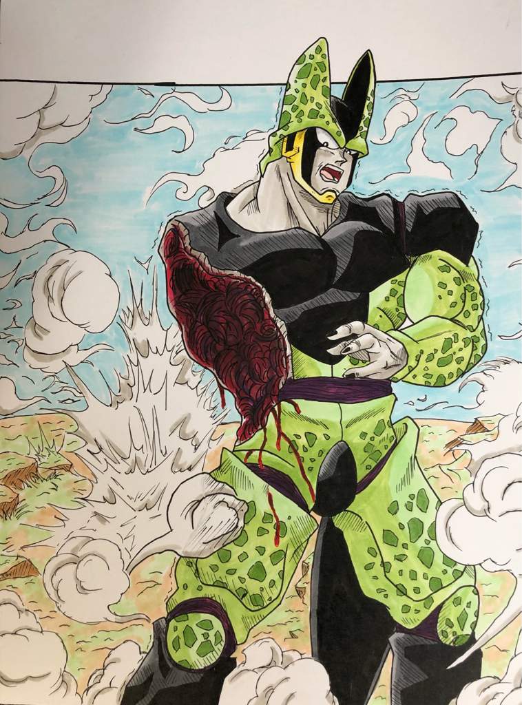 Perfect Cell Manga Panel Dragonballz Amino 2016