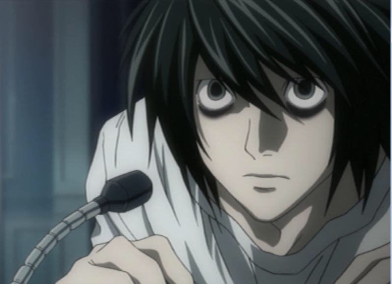 Is it just me or does L from Death Note look like Jeff The Killer ...