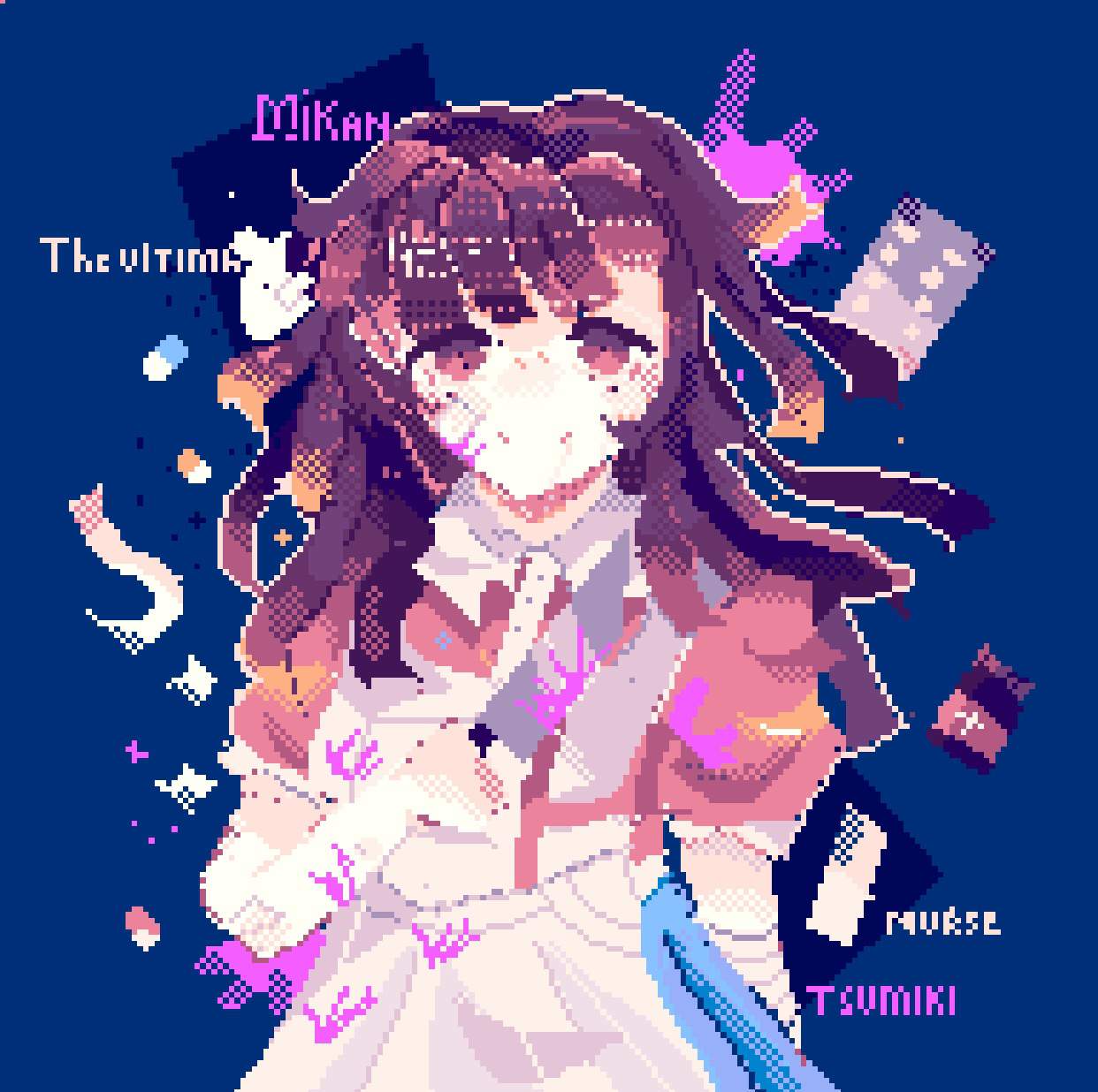 Mikan tsumiki redraw(Pixel) | Danganronpa Amino