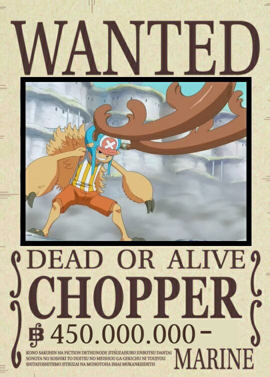 Recompensa Chopper •one Piece• Amino