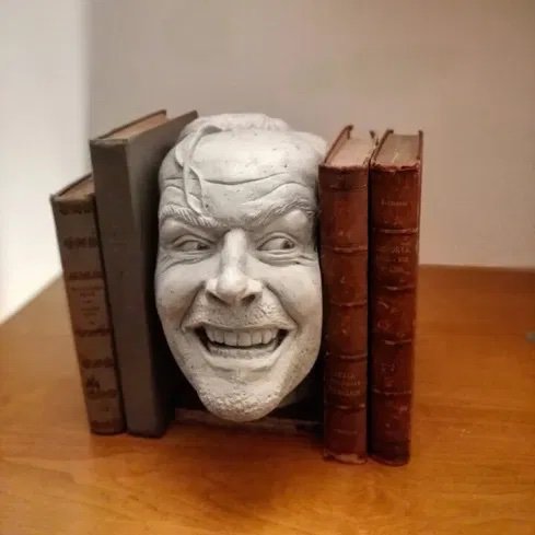 the shining bookshelf sculpture