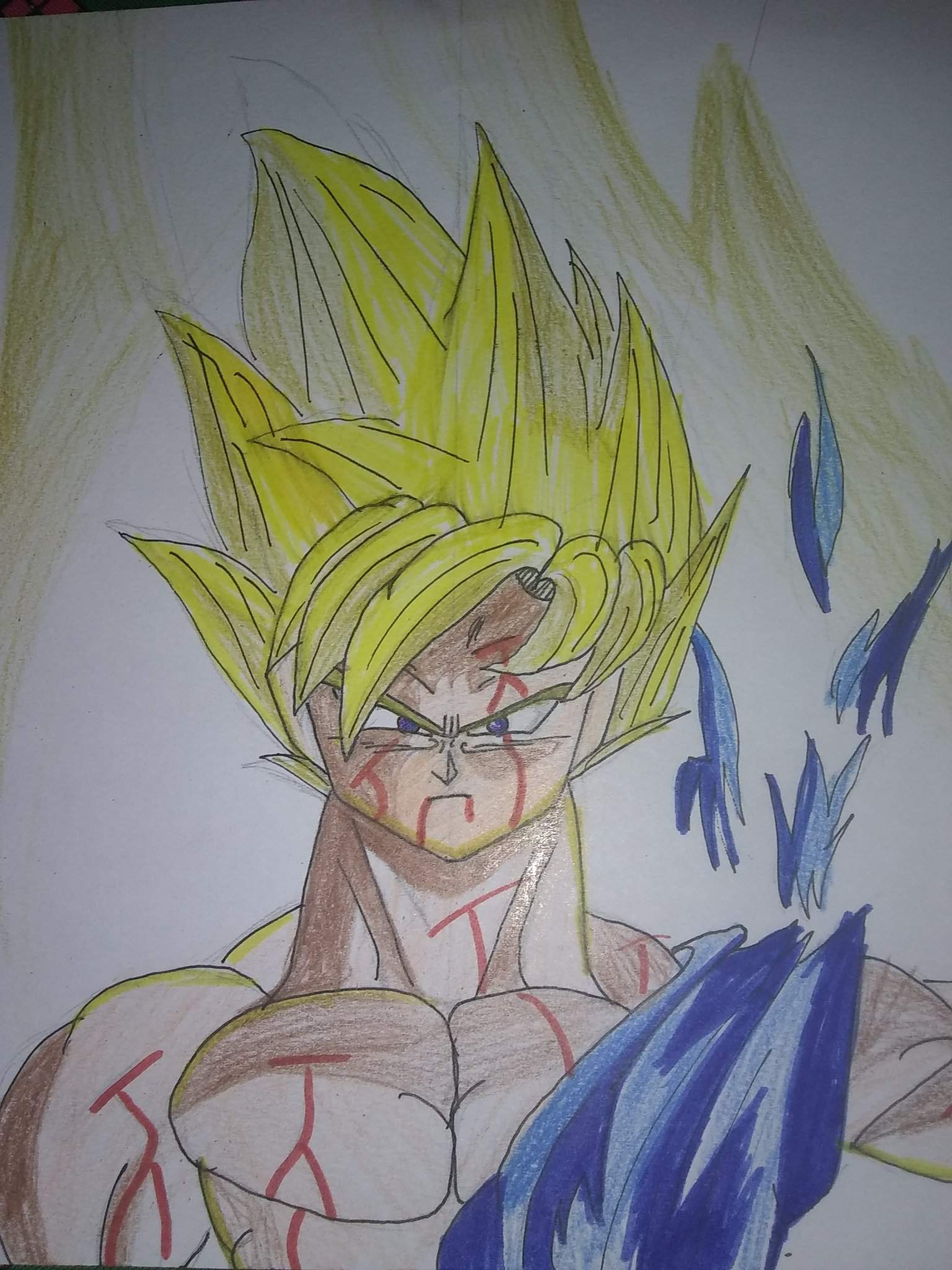 Goku ssj 1 saga de friser dibujo nuevo | DibujArte Amino