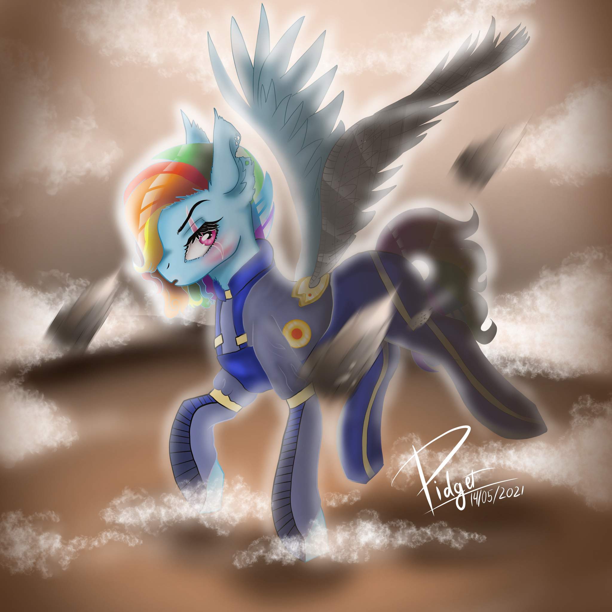 Rainbow Dash Sombra War artwork | Equestria Unofficial Fan Club Amino