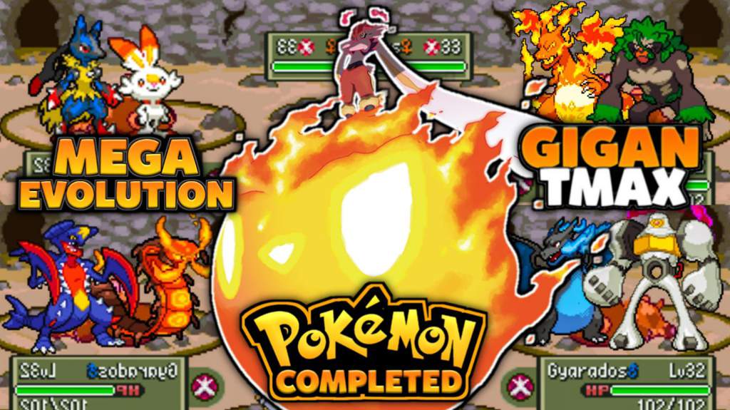 New Completed Pokemon Gba Rom Hacks 21 Pokemon Gba With Mega Evolution Gigantamax Gen 1 8 Pokemon Amino