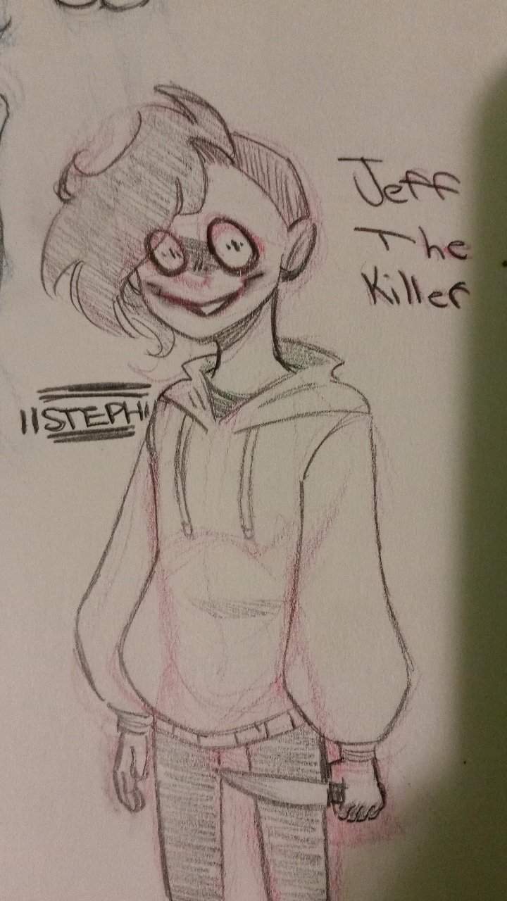 Your basic Jeff The Killer doodle here | MrCreepyPasta Amino