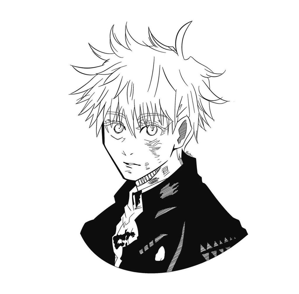 Gojo Satoru manga panel drawing! | Jujutsu Kaisen! Amino