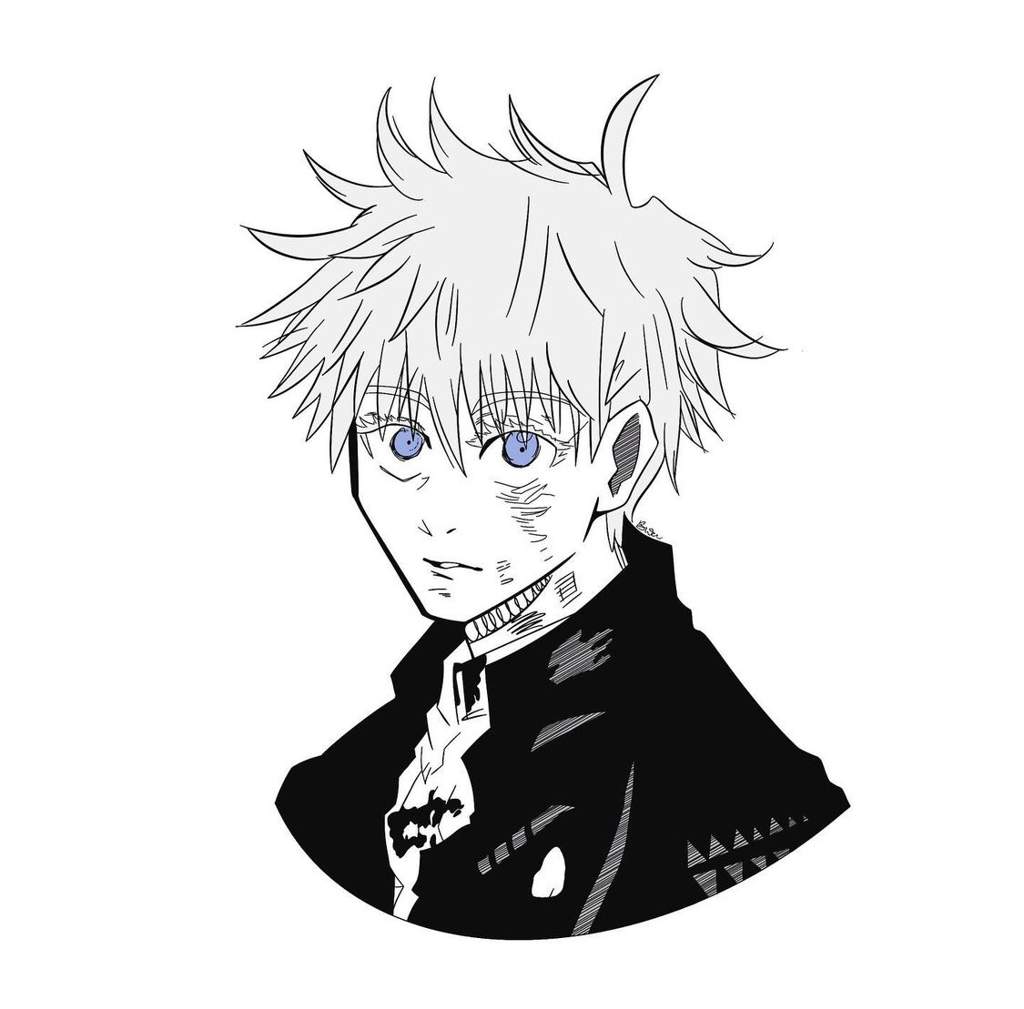 Gojo Satoru Manga Panel Drawing Jujutsu Kaisen Amino