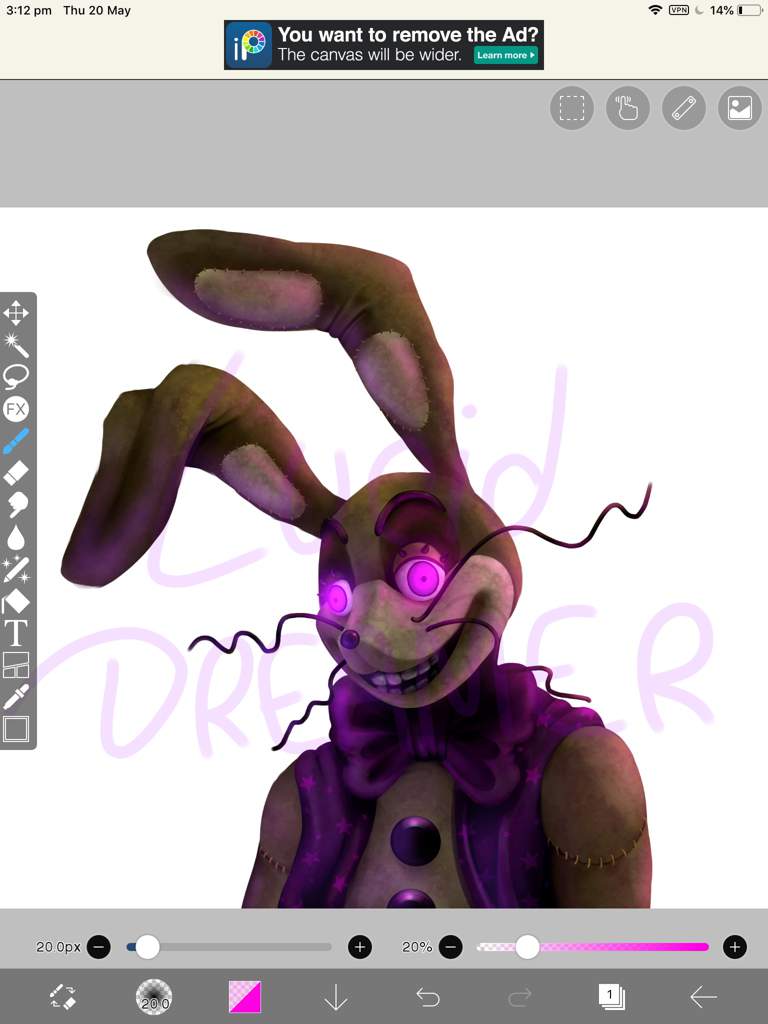 Drawing Glitchtrap {FINISHED} Five Nights At Freddy