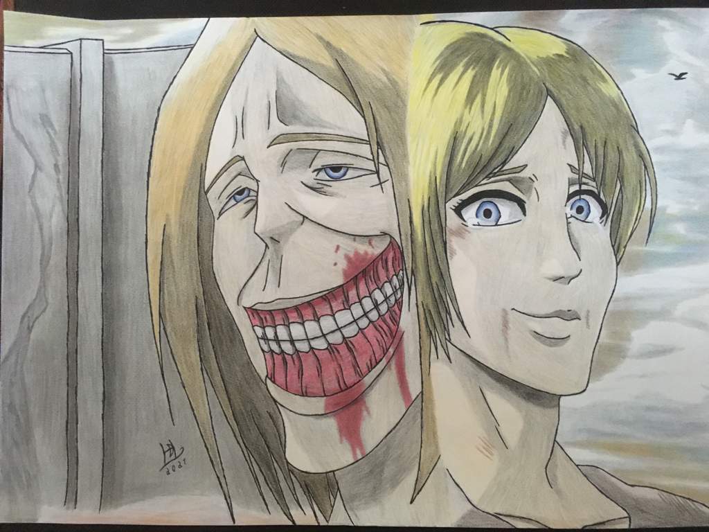 Titan Sorridente(fan-art) | Wiki | Attack On Titan BR Amino