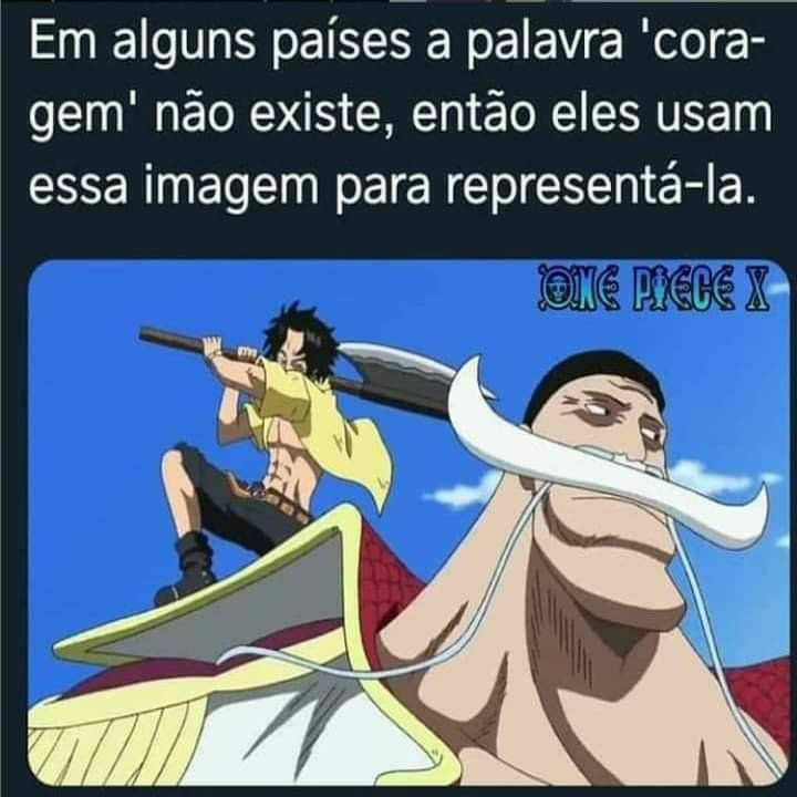 A palavra coragem | One Piece Brasil™ Amino