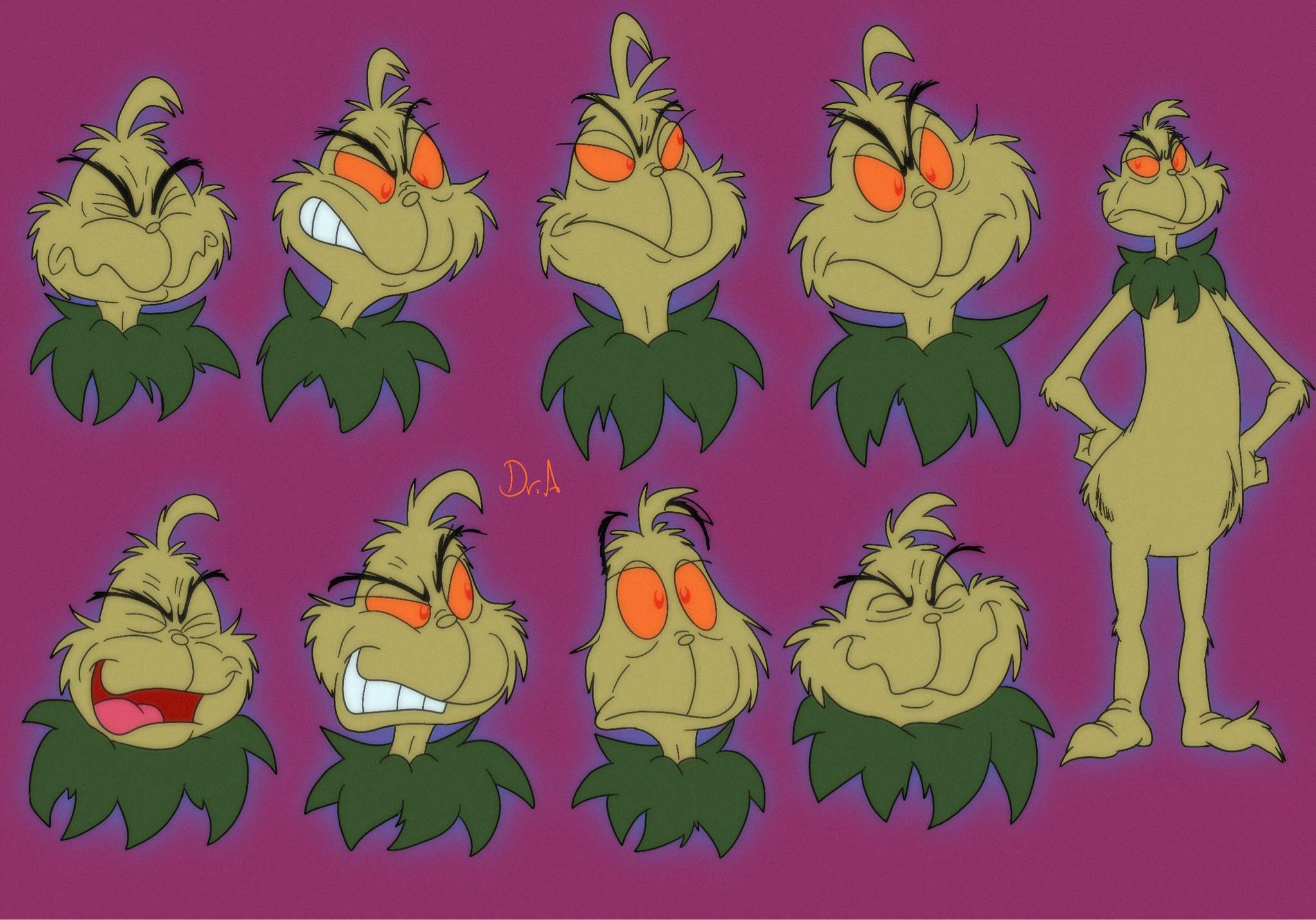 Grinch expressions | Cartoon Amino