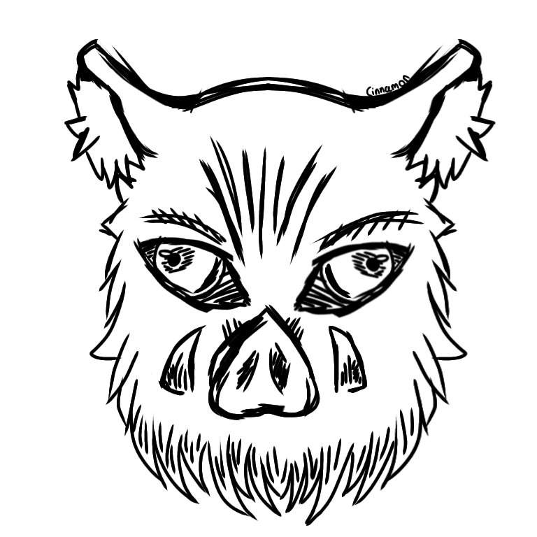 Inosuke's Mask Doodle | Demon Slayer: Kimetsu No Yaiba Amino