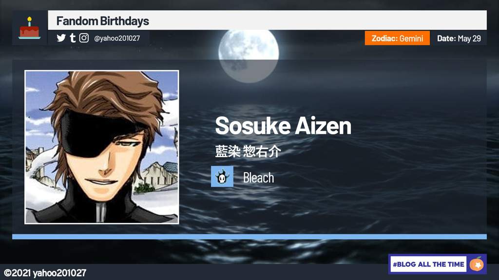 Happy Birthday, Sosuke Aizen (2021) | Anime Amino