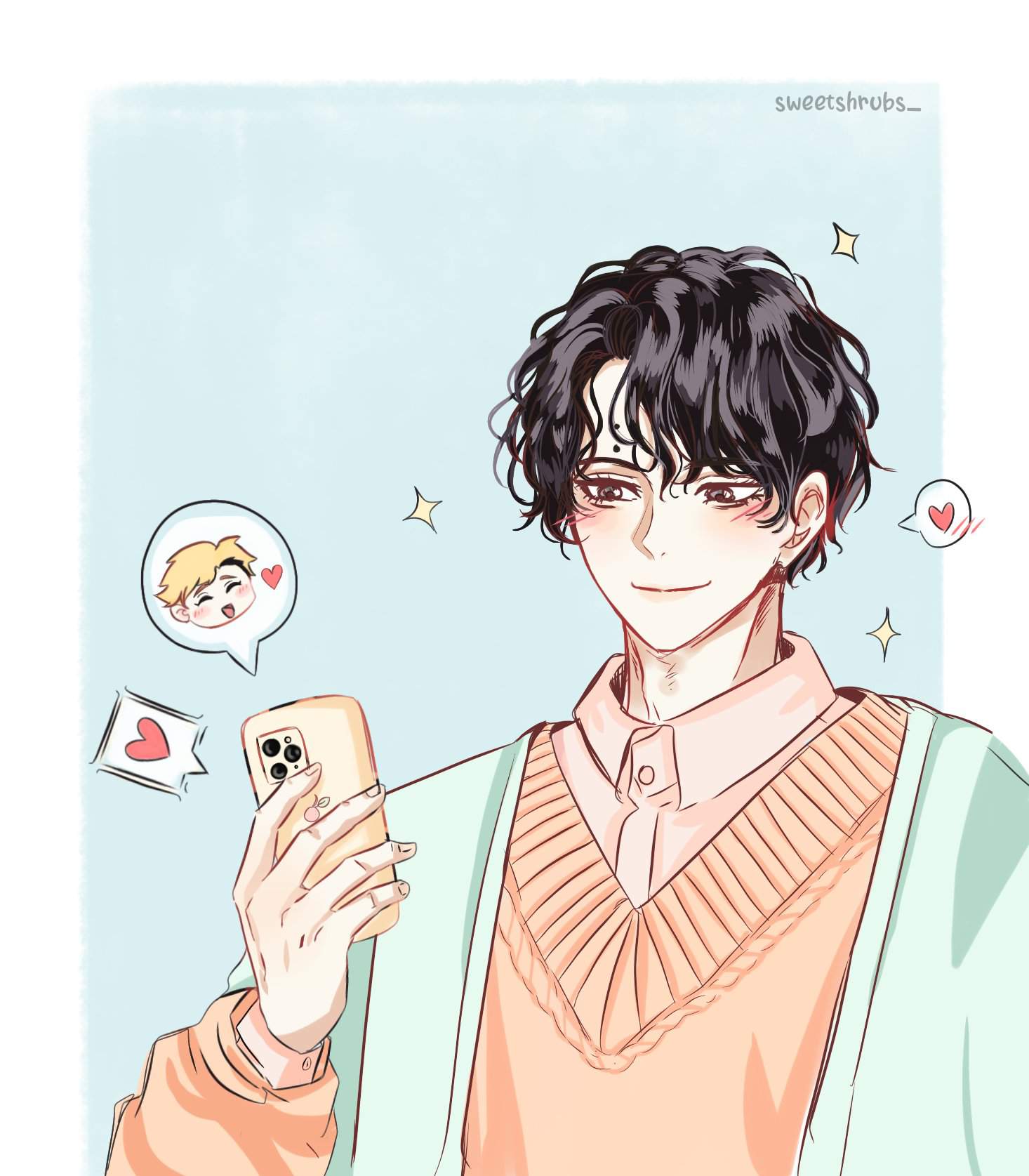 Guess who he's texting :3 | Haikyuu!! Amino