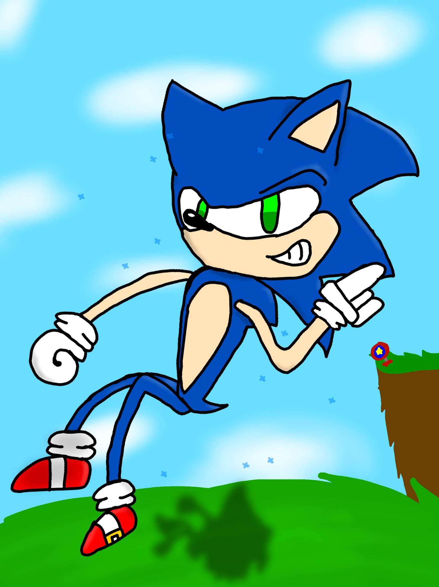 A sonic drawing I'm really proud of. | Sonic the Hedgehog! Amino