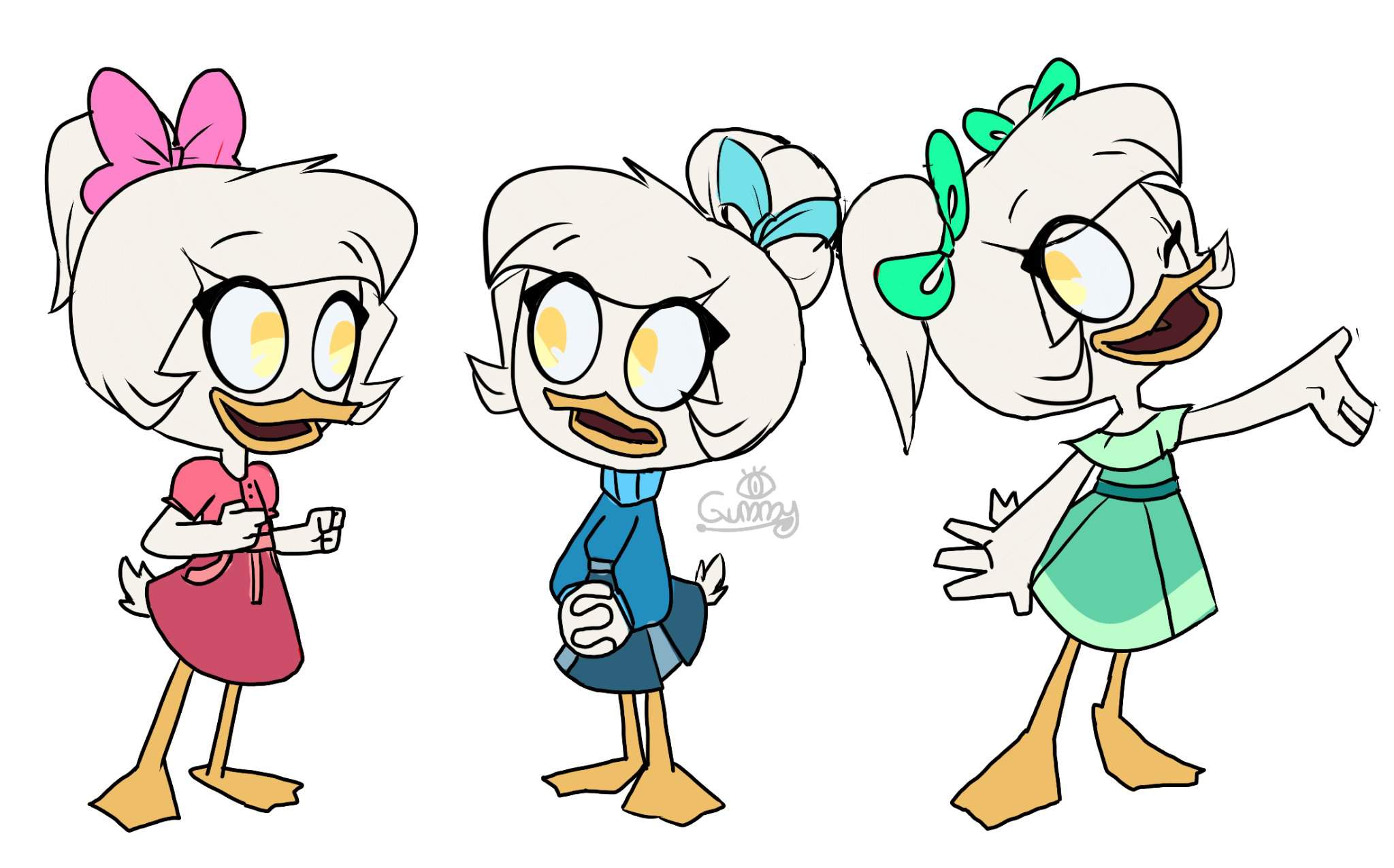 The Duck girls and some family | Duck-Tales Amino