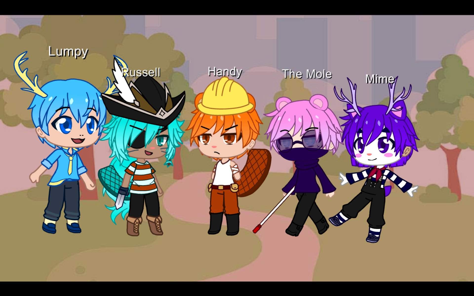 Other more HTF as human. but, It's Gacha Club ver. | Happy Tree Friends ...