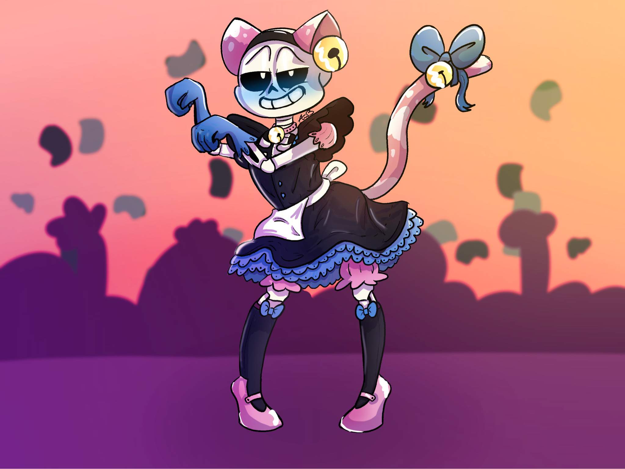 Catboy Sans in a maid outfit you’re welcome | Undertale Amino