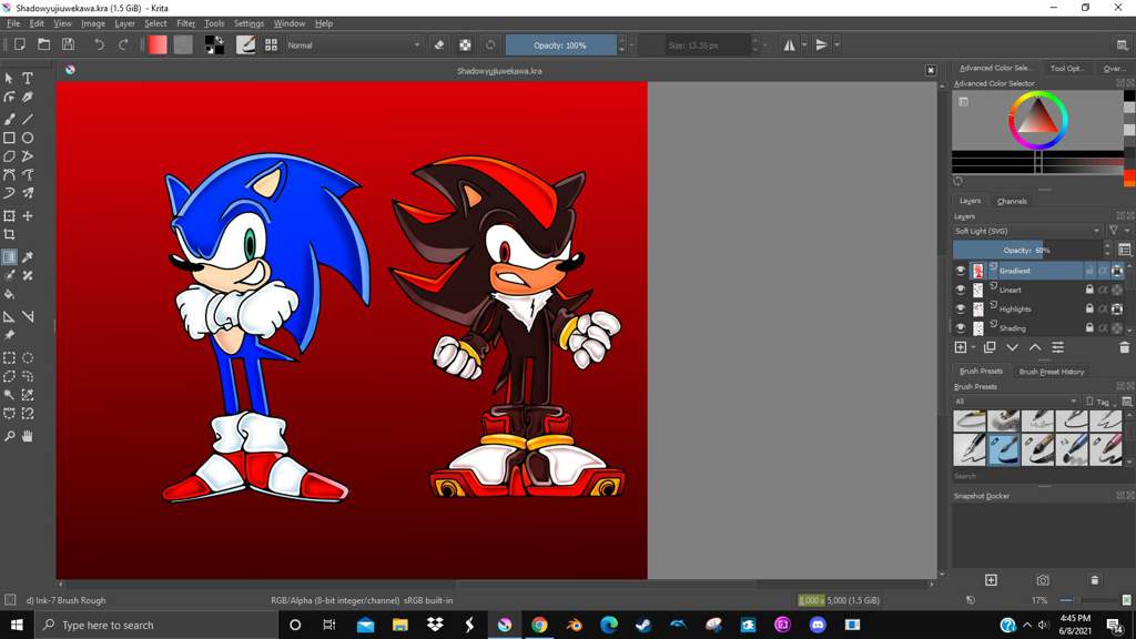 Yuji Uekawa Style Drawings Of Sonic And Shadow Sonic The Hedgehog Amino