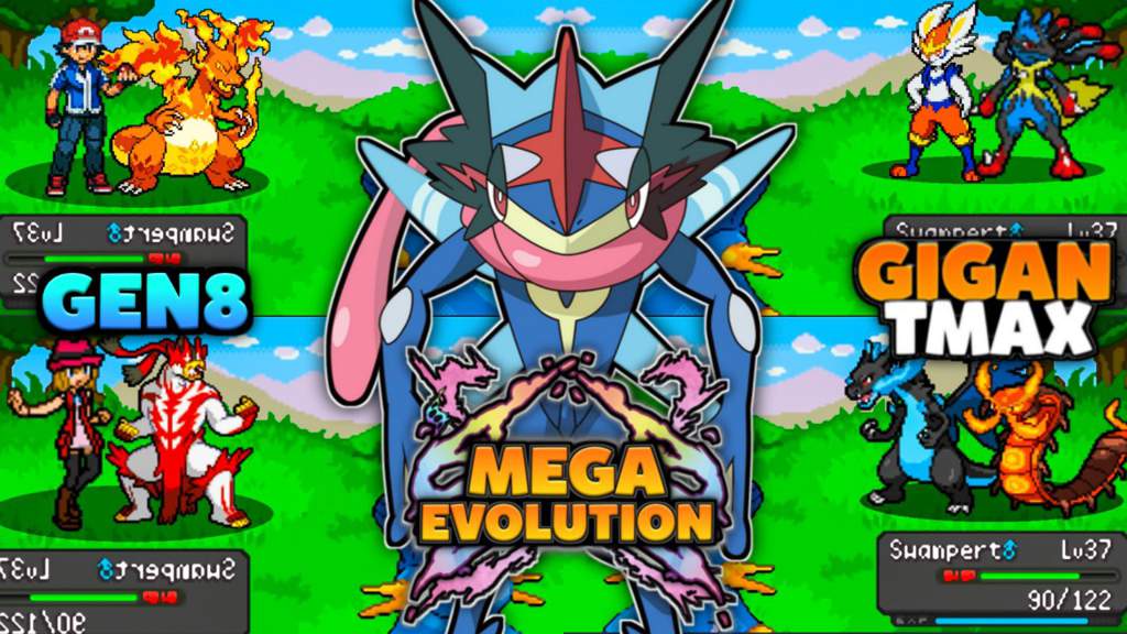 New Completed Pokemon Gba Rom Hacks Pokemon Gba With Mega Evolution Gigantamax Gen