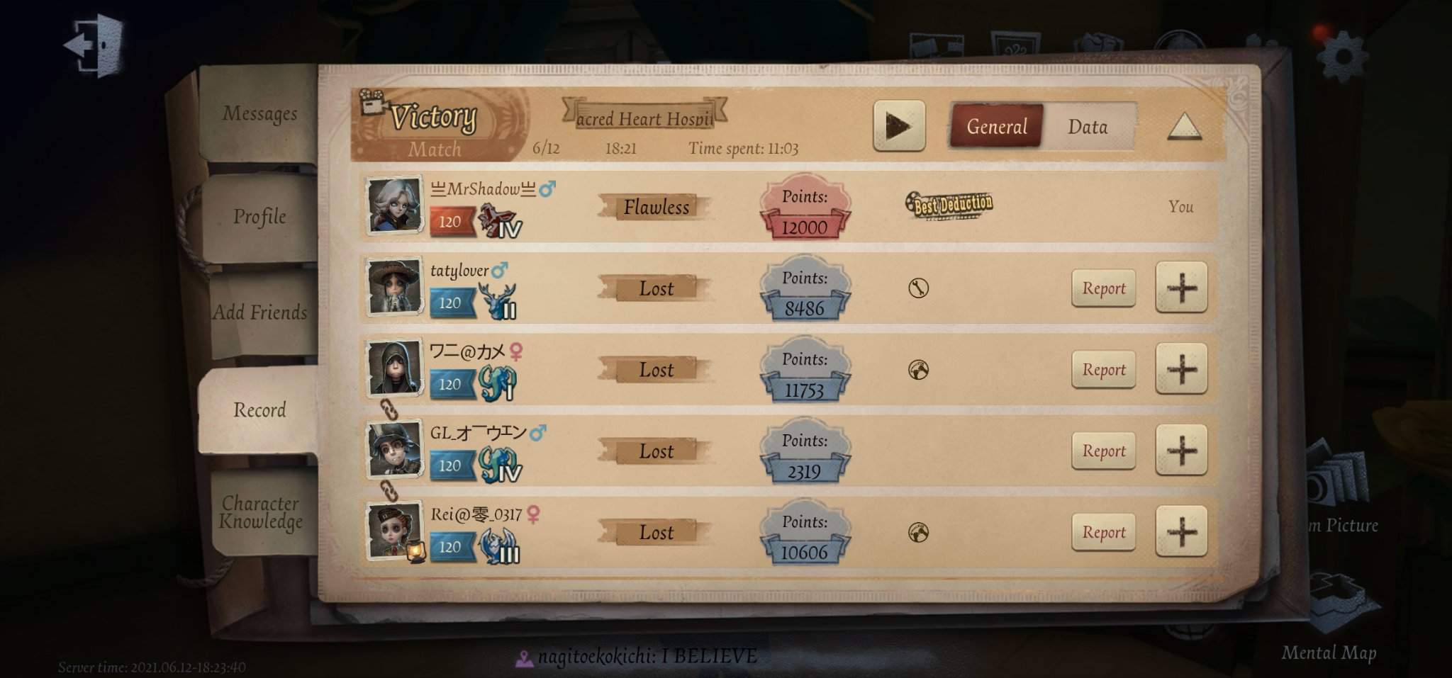 Balanceamento de Ranking | Identity V - Brasil Amino