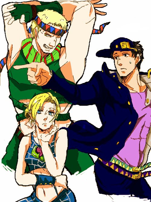 AOT jojo's bizarre adventure titan trio | Anime Amino