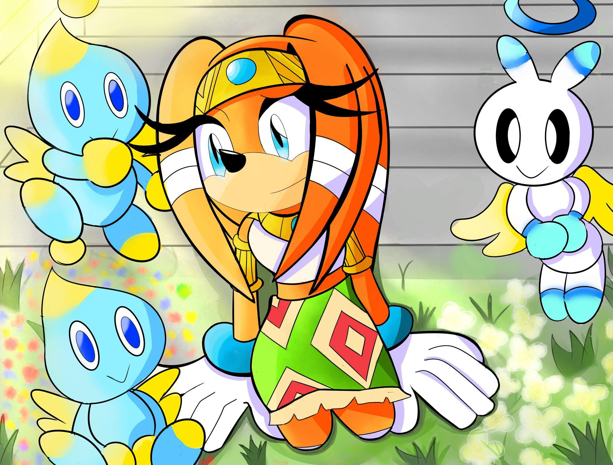 Tikal and chao | Sonic the Hedgehog! Amino