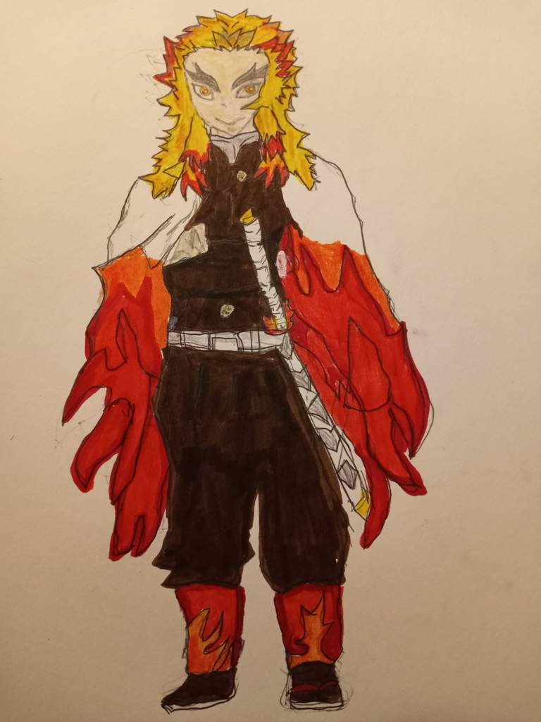 Drew rengoku full body | Demon Slayer: Kimetsu No Yaiba Amino