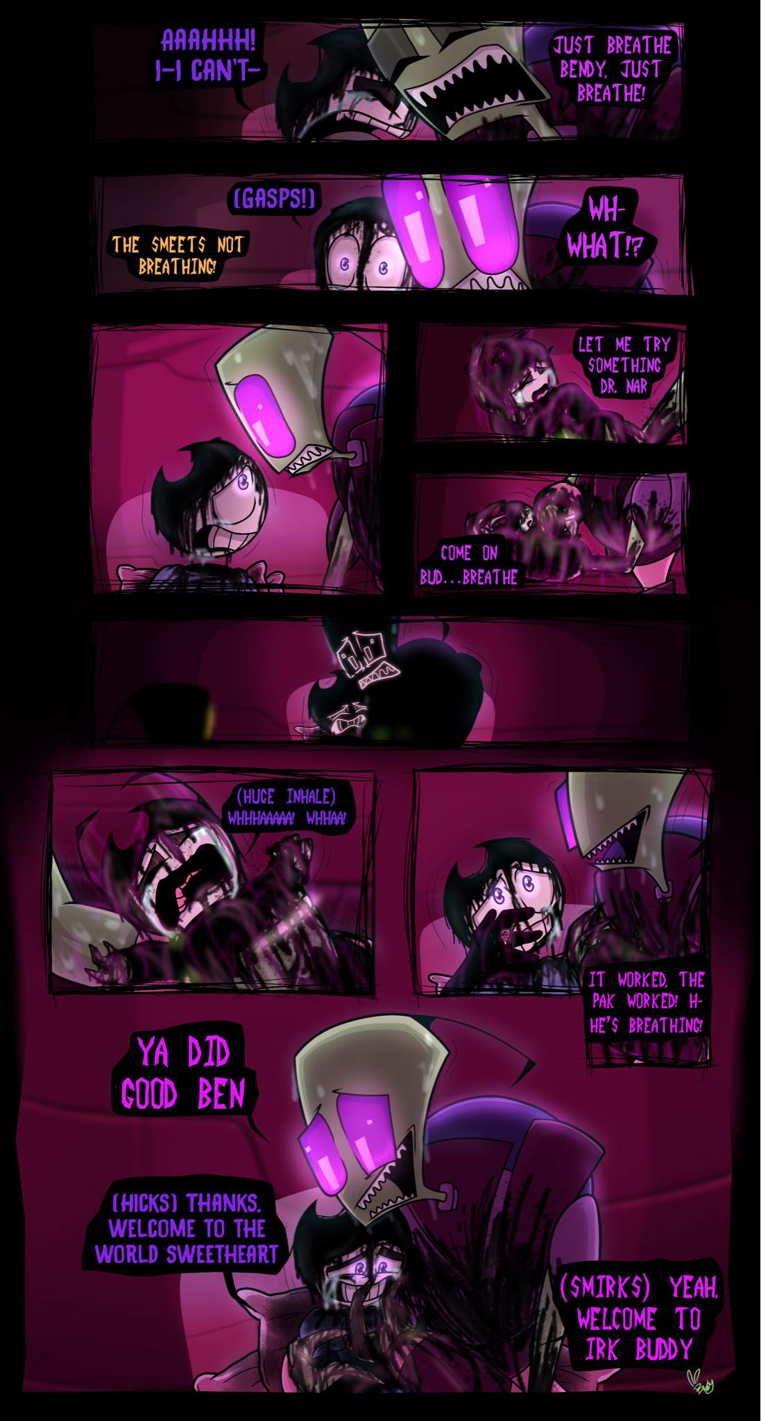 The Birth of Benjamin | Bendy X Purple Amino