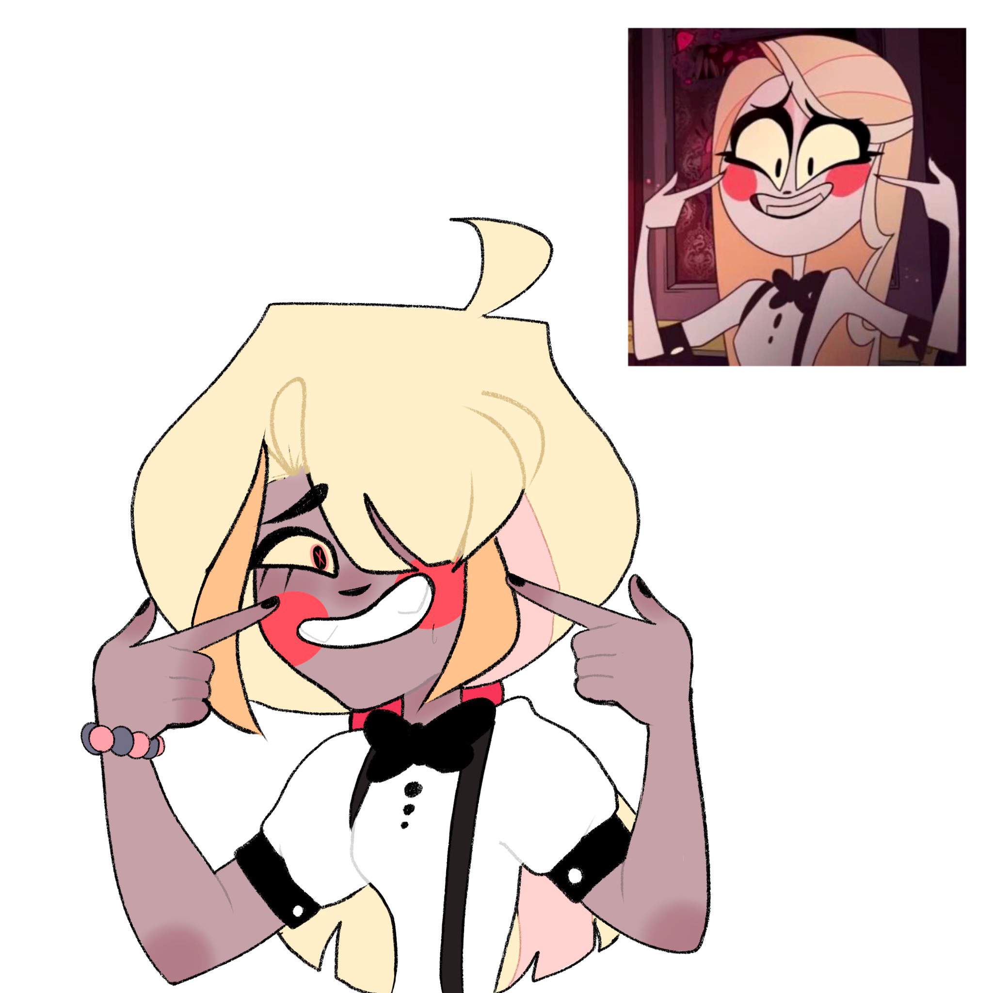 Hazbin twins screenshot redraws | Hazbin Hotel (official) Amino