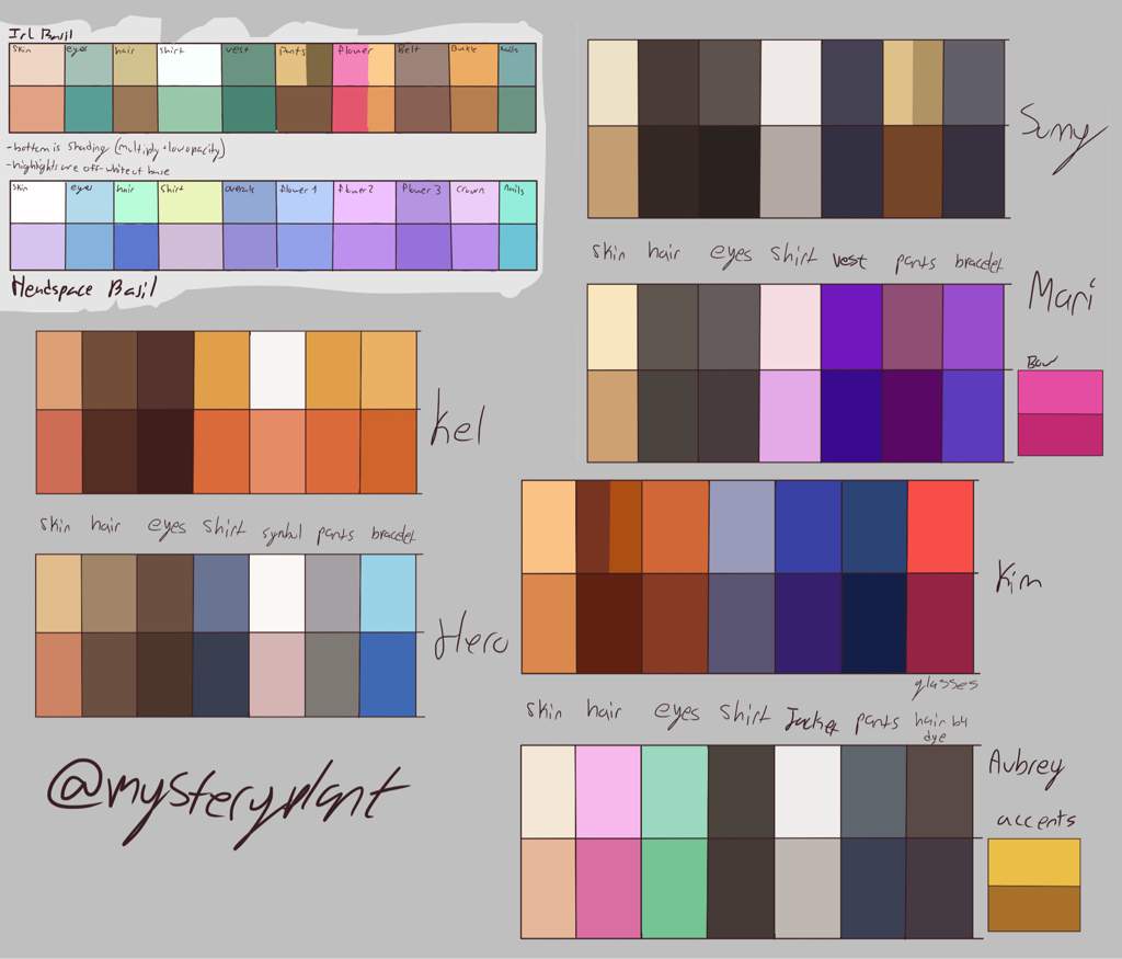 Problems in the fandom & Color Palettes OMORI⠀ Amino