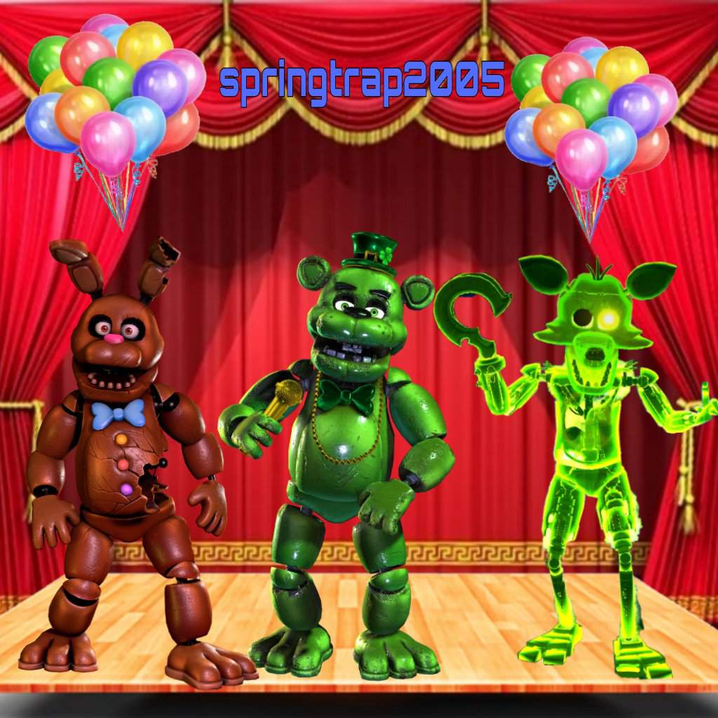 Un escenario con animatronicos randoms | FNaF Amino [ Español ] Amino