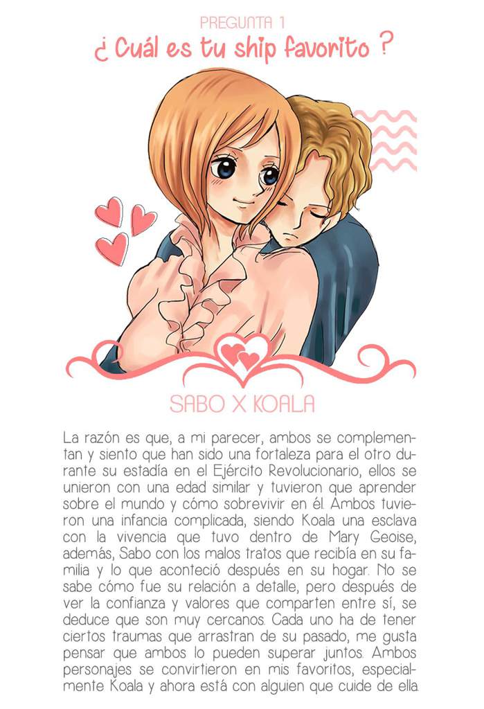 ????• Mi pareja favorita ❛Sabo x Koala❜ | Tag del ship | •One Piece• Amino