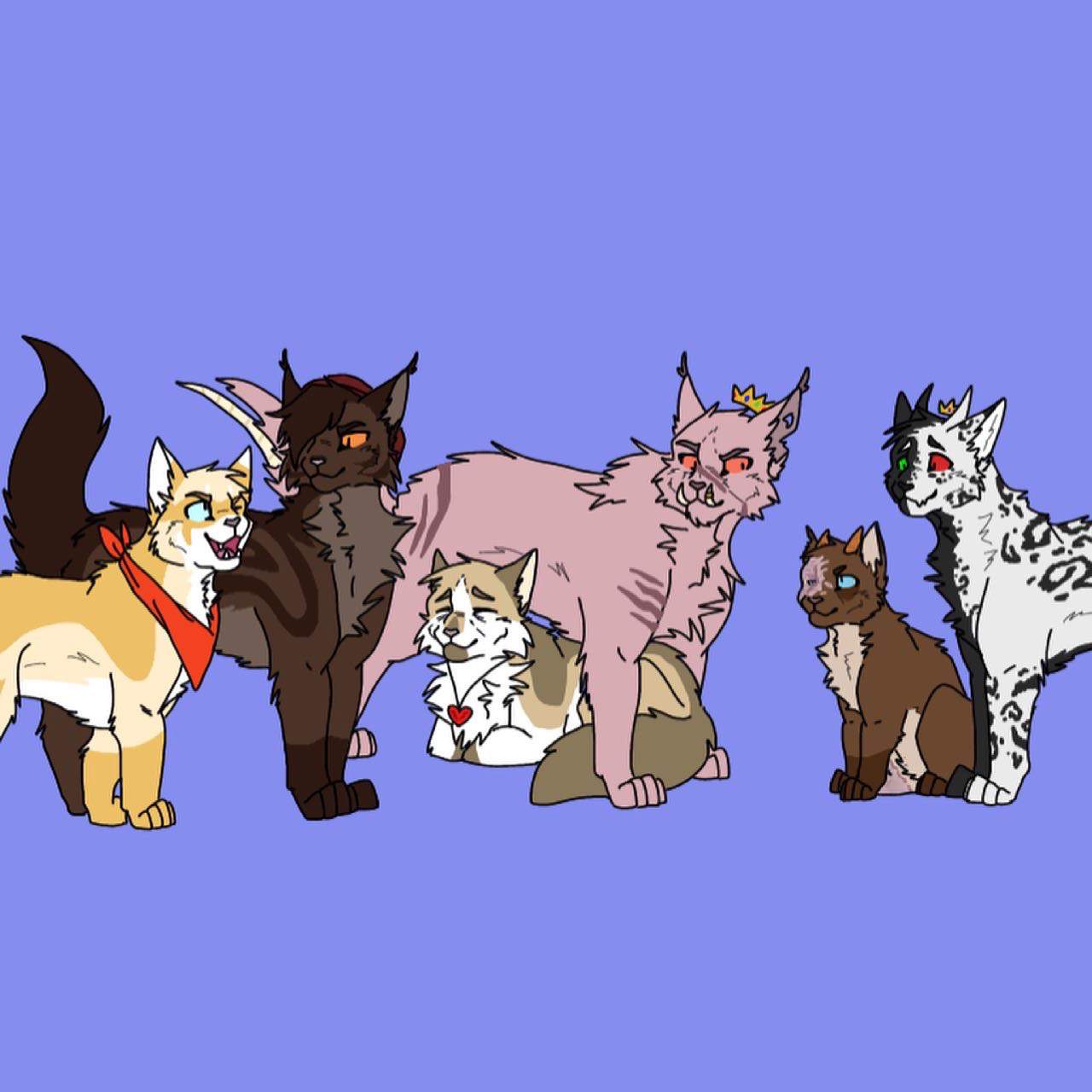 Tommy, Wilbur, Techno, Phil, Tubbo, and Ranboo cats | || Dream SMP || Amino