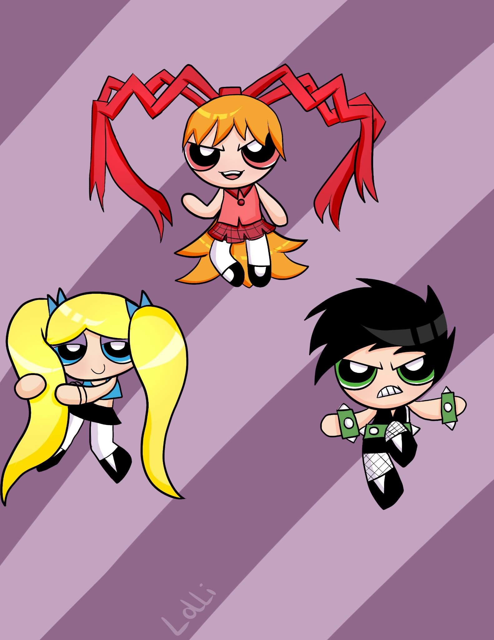 The PowerPunk Girls. | The Powerpuff Girls Amino