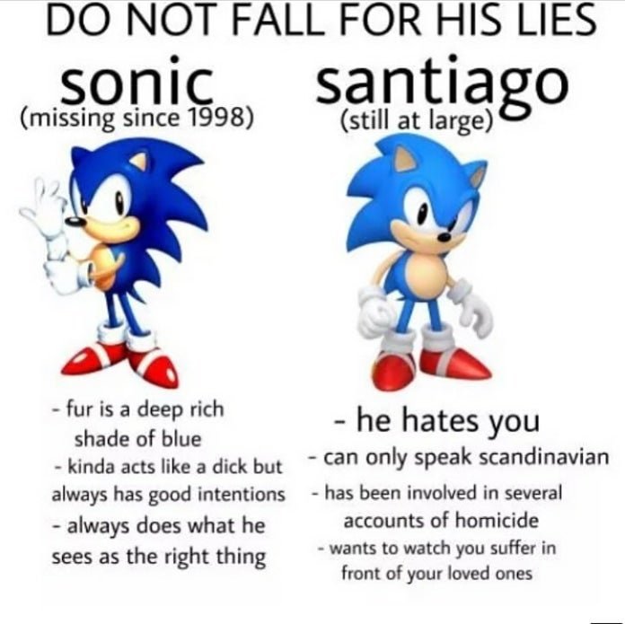 damn Santiago | Sonic the Hedgehog! Amino