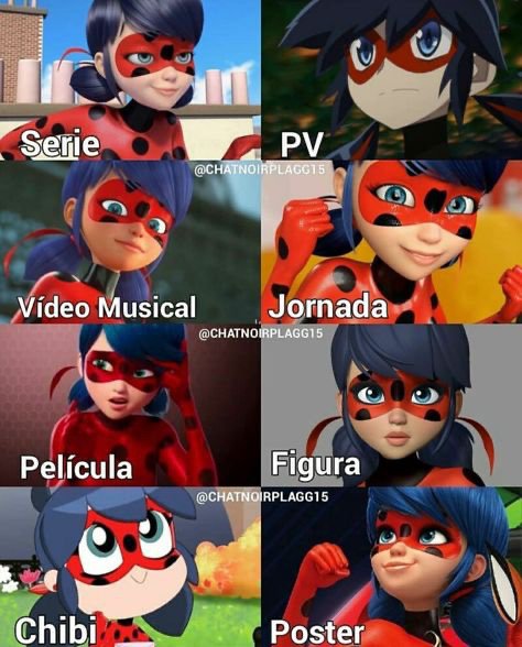 Las diferentes versiones de ladybug | •Miraculous Ladybug Español• Amino