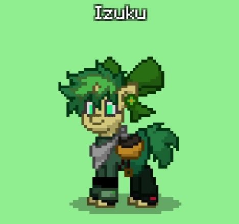 The bakugou and izuku I made on pony town | My Hero Academia Amino