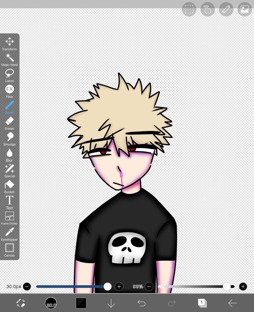 Bakugo is bleeding.(Taking time to make kiri next.) | Bakushima ...